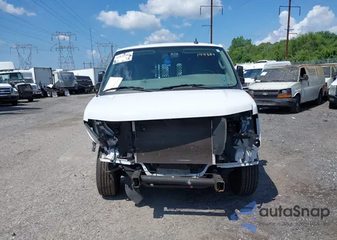 2022 Chevrolet Express Cargo Rwd 2500 Regular Wheelbase Wt из США, поврежденный, VIN 1GCWGAFP3N1199384